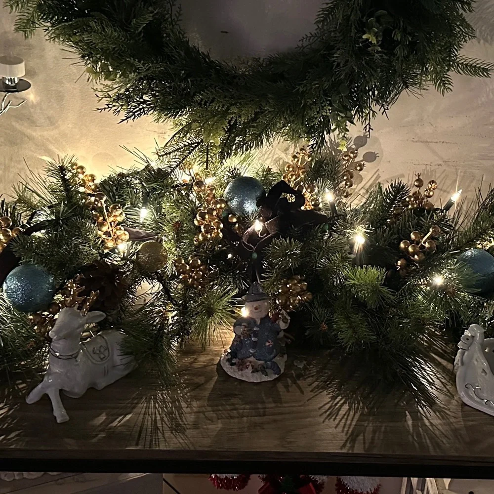🎄New HGTV Swag National Tree Company DL87-45X22803 Decorative Swag Gree…#3
